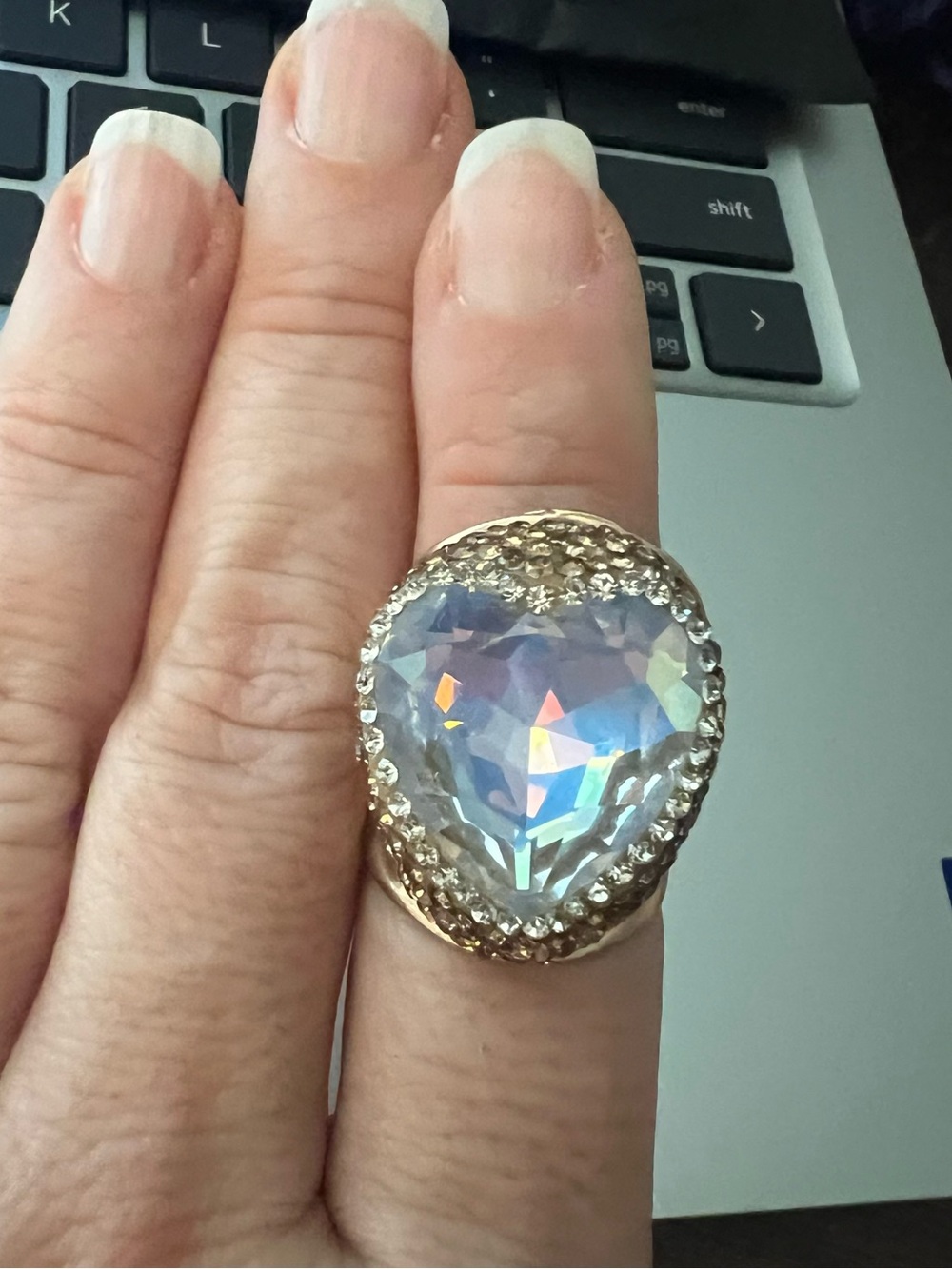 Statement Heart AB Ring
